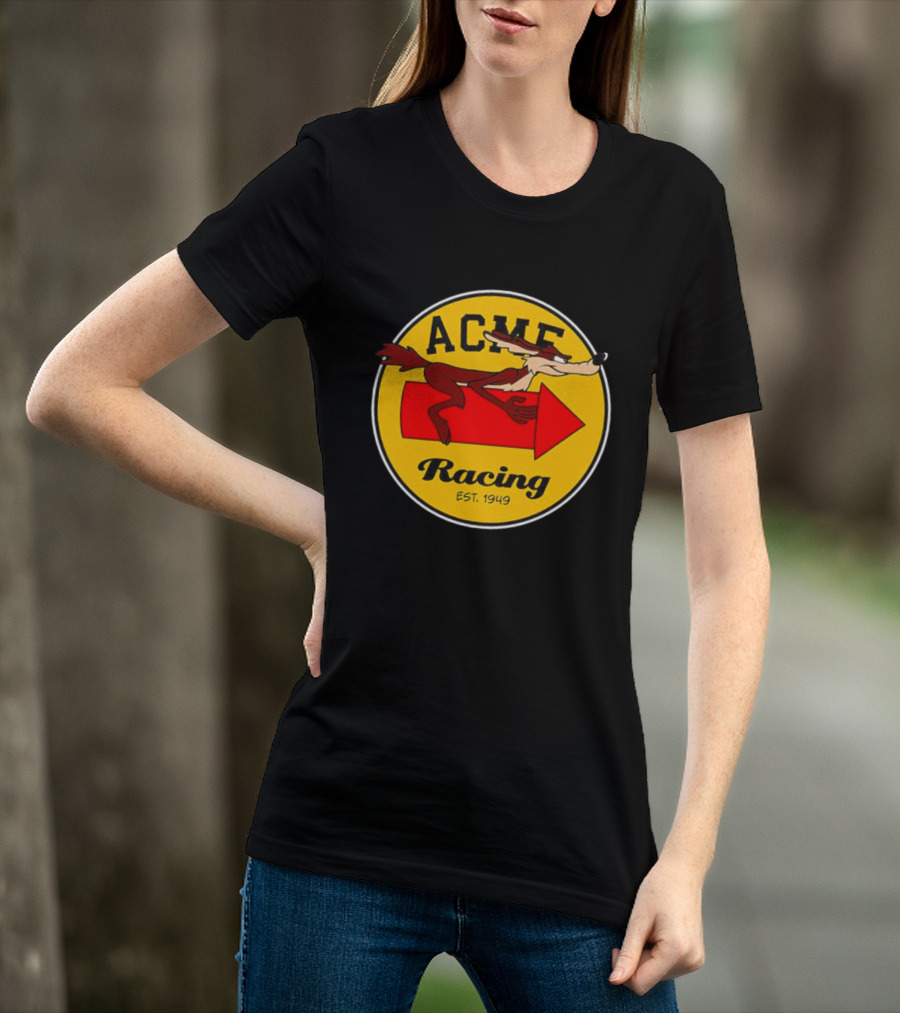 Acme Racing Wile E. Coyote Rocket Est 1949 Retro Cartoon T-Shirt