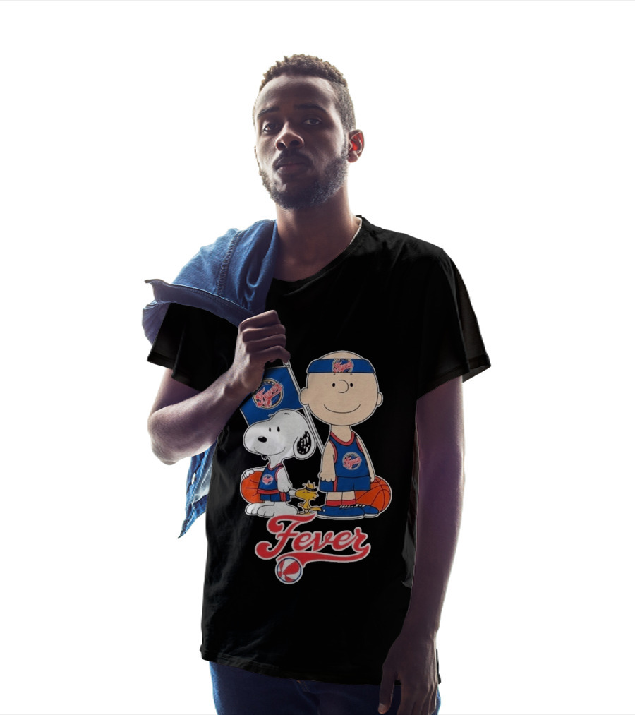 Indiana Fever Charlie Brown Snoopy WNBA Basketball Fever T-Shirt