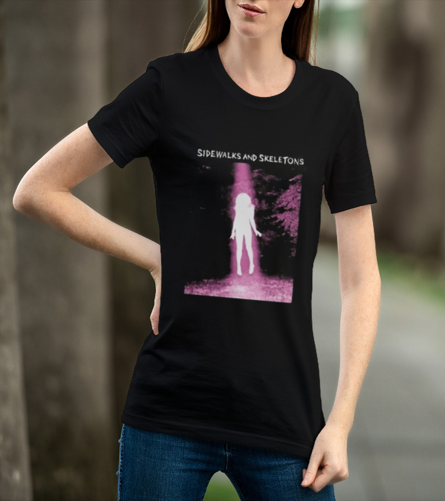 Sidewalks And Skeletons Ethereal Gothic Aesthetic Phantom Scene T-Shirt
