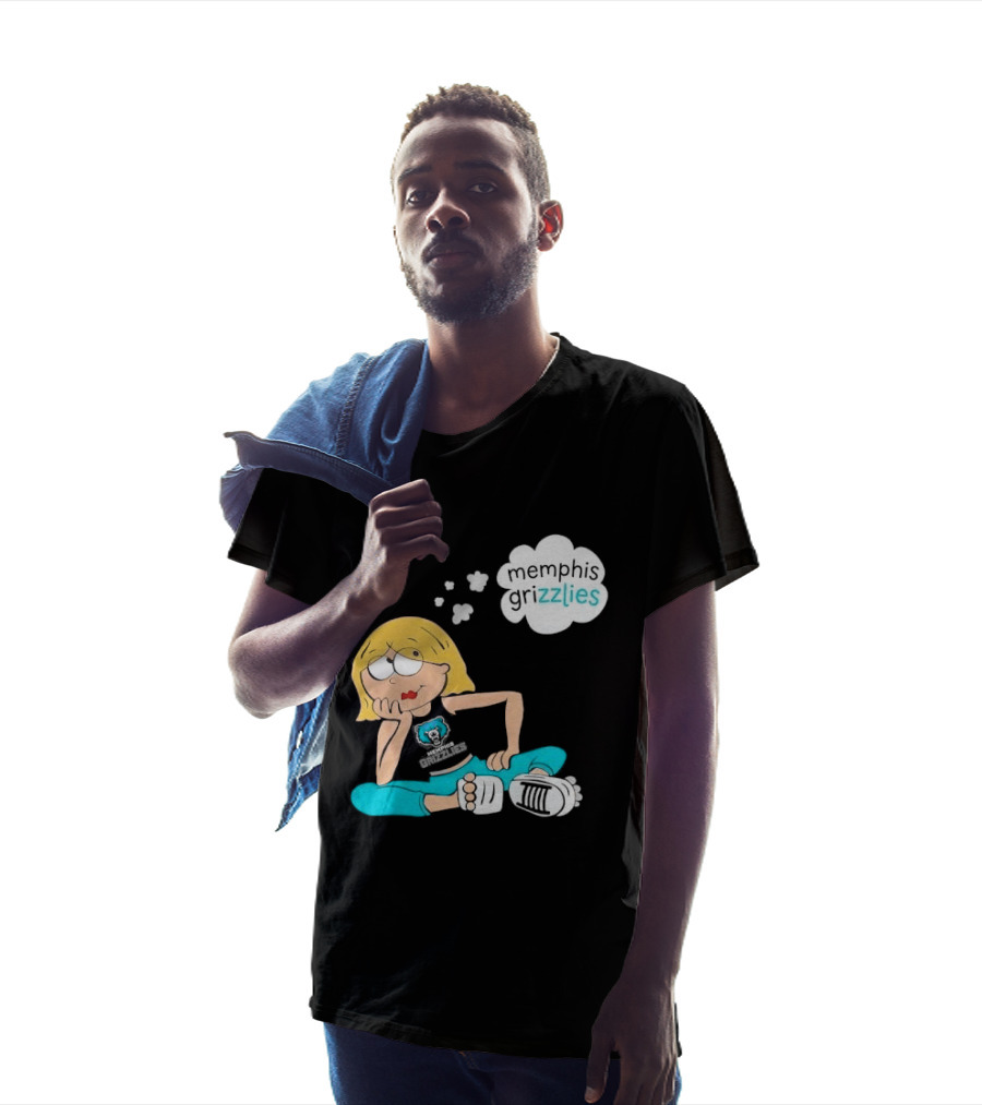 Memphis Grizzlies NBA Cartoon Blonde Girl Daydreaming Thought Bubble T-Shirt