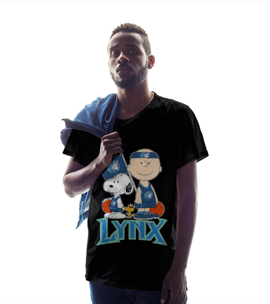 Minnesota Lynx Snoopy Charlie Brown WNBA Basketball Woodstock T-Shirt