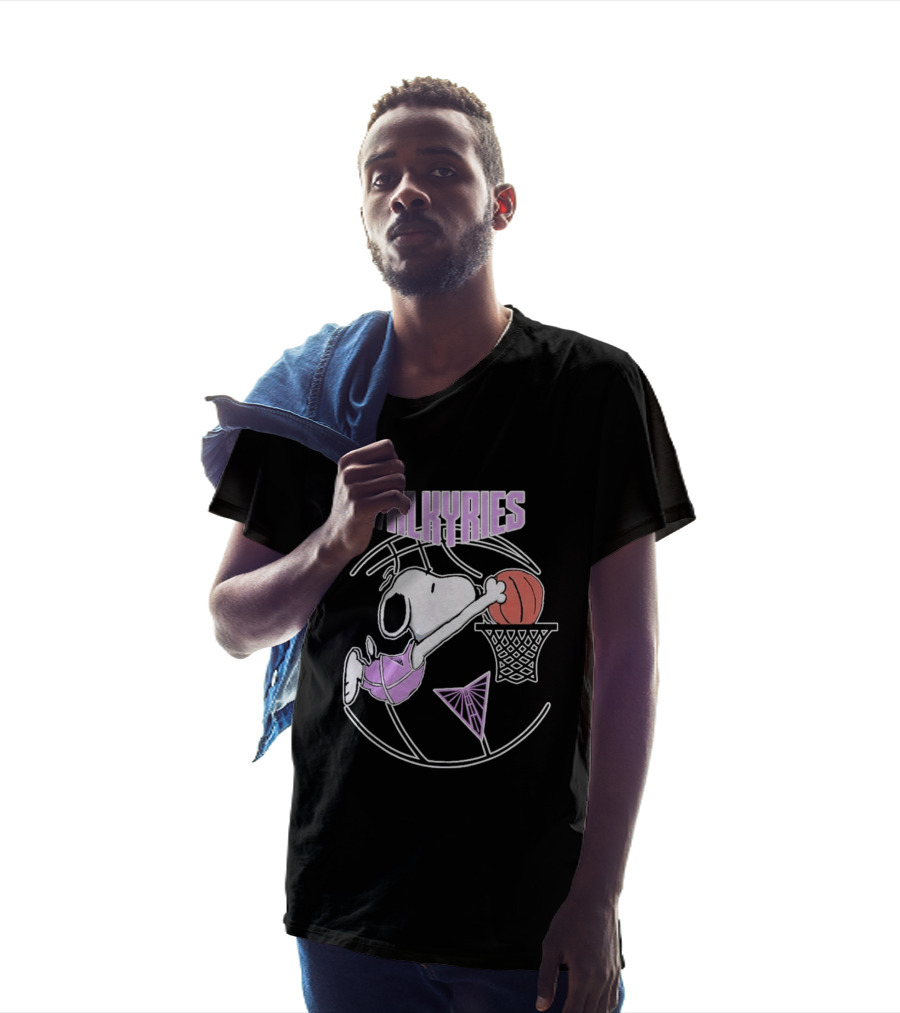 Snoopy Valkyries Basketball Dunk WNBA Golden State T-Shirt