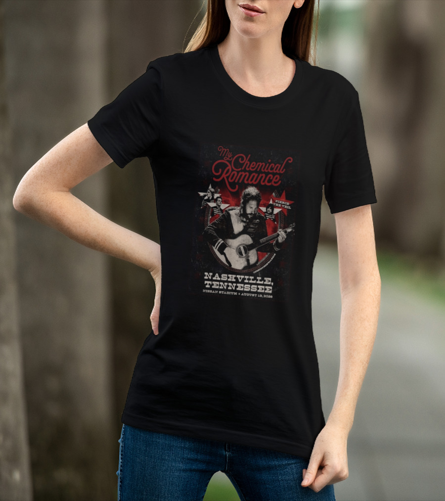 My Chemical Romance Nashville Tennessee Pierce The Veil Nissan Stadium August 10 2026 T-Shirt