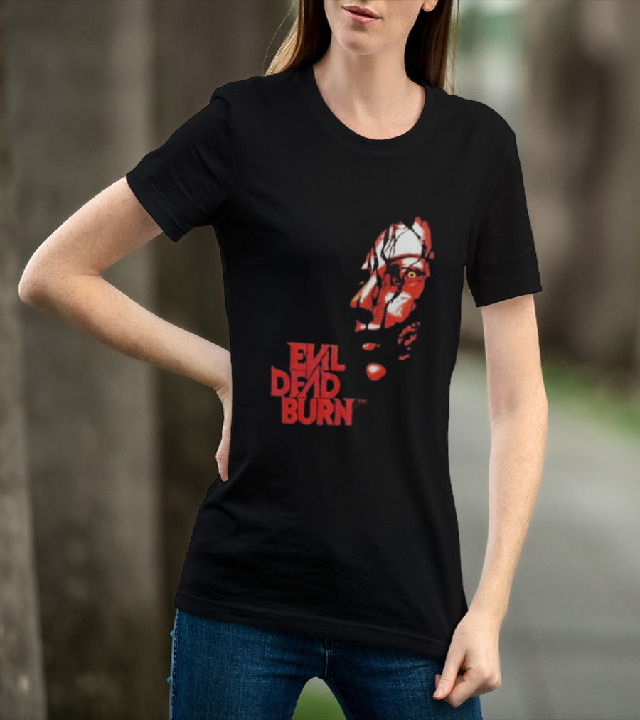 Halloween Horror Nights 2026 Evil Dead Burn Face Red T-Shirt