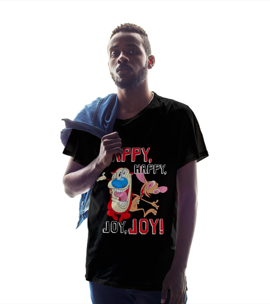 Happy Happy Joy Joy Ren Stimpy Characters T-Shirt