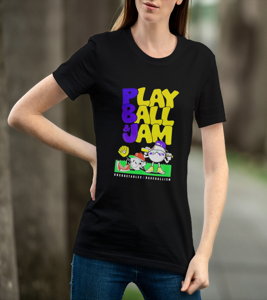 Play Ball Jam Uncrustables Baseball Fun T-Shirt