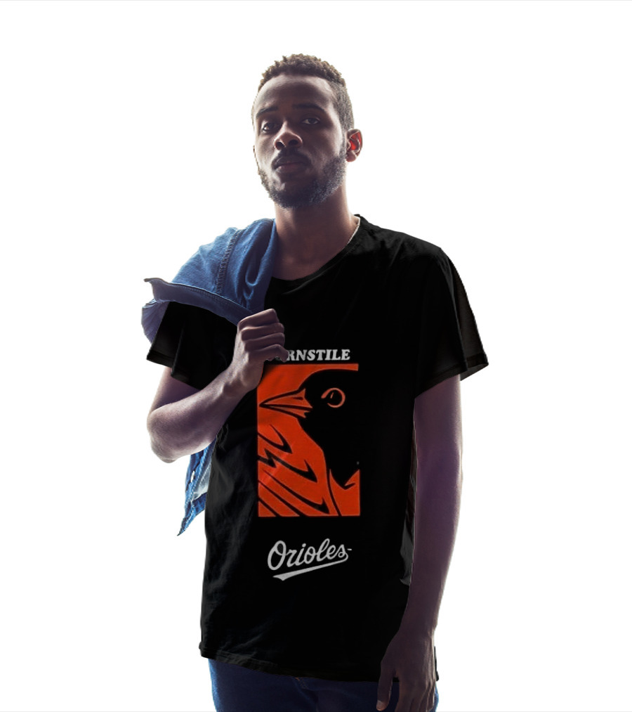 Turnstile Orioles Collaboration Bird Graphic Baltimore Team Merchandise T-Shirt