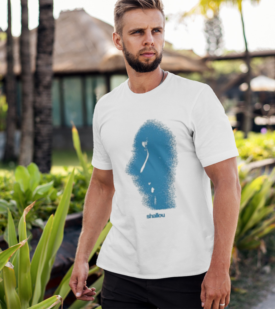 Ambient Inks Shallou Silhouette Blue Profile T-Shirt