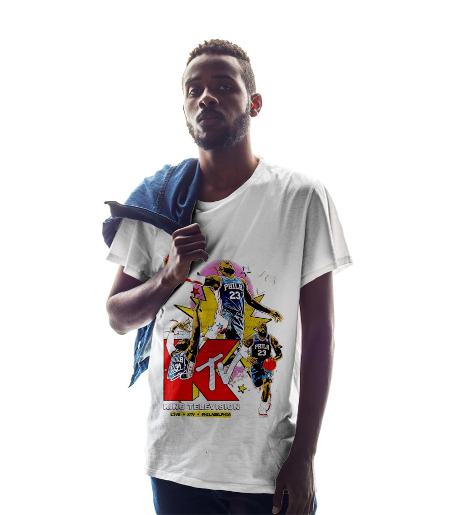 King Television Philadelphia 23 Philadelphia 76ers NBA KTV MTV Live T-Shirt