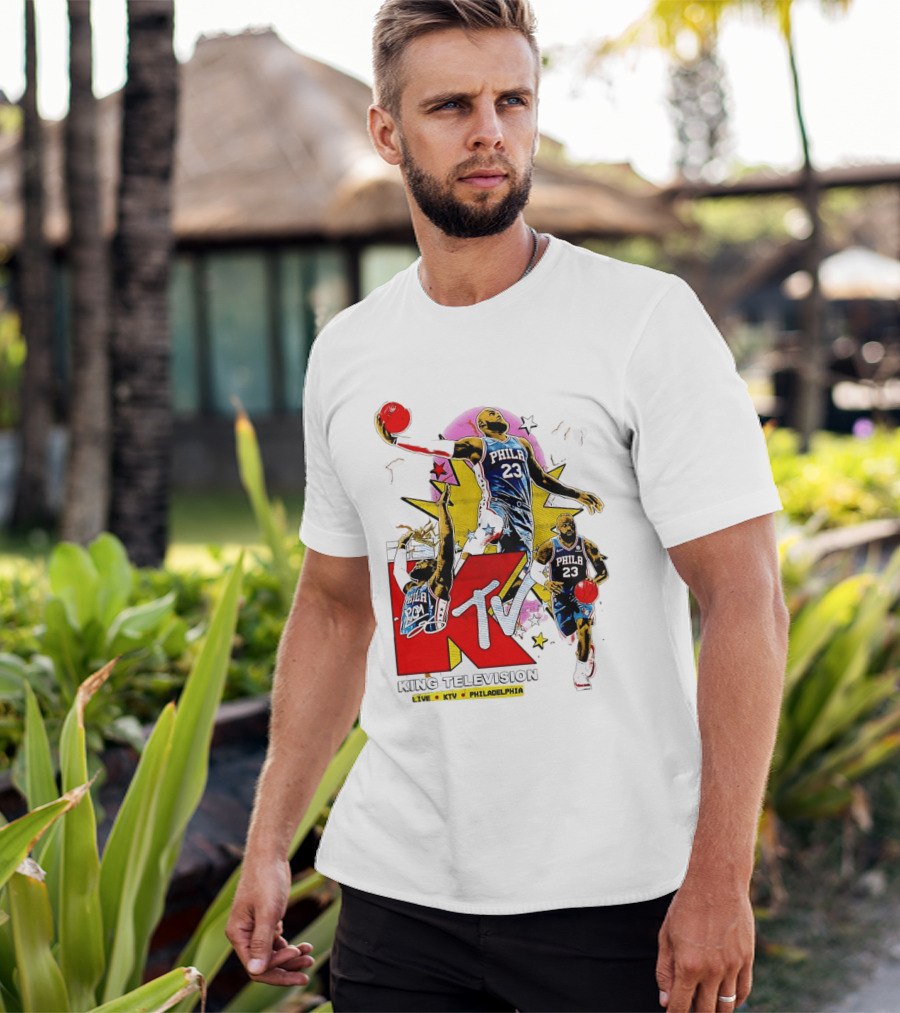 King Television Philadelphia 23 Philadelphia 76ers NBA KTV MTV Live T-Shirt