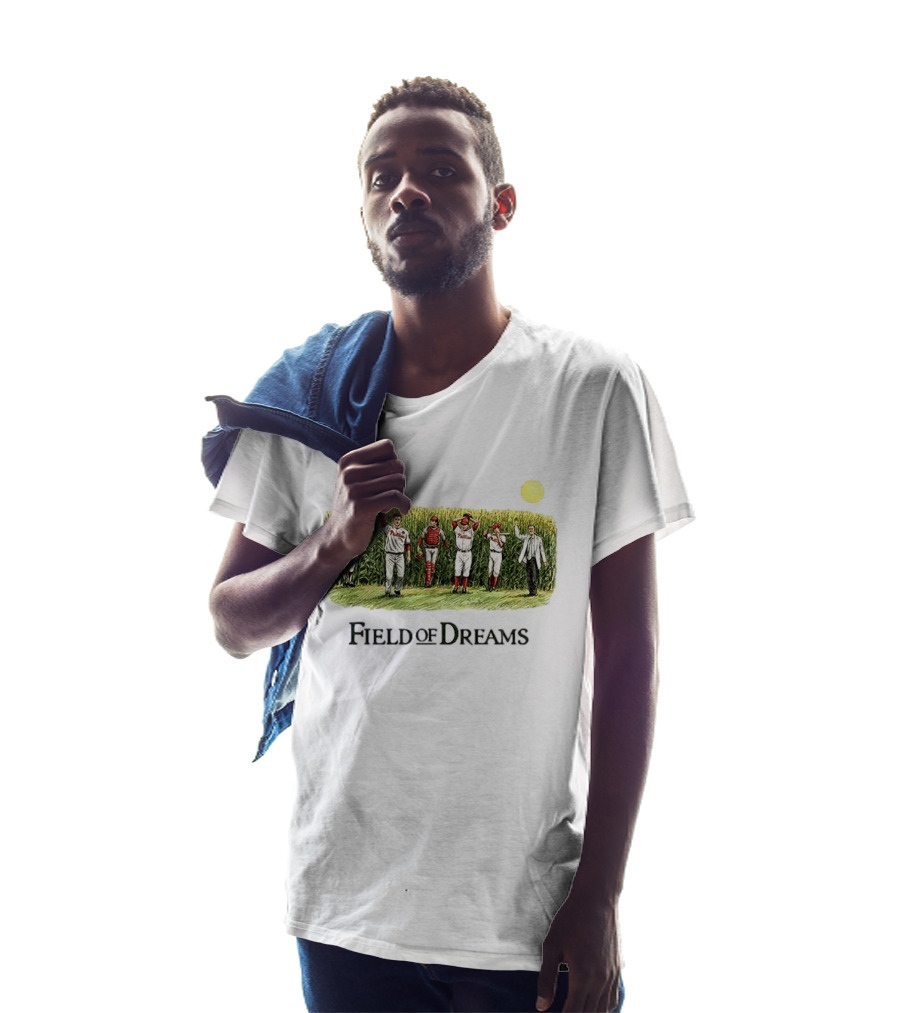 Philadelphia Phillies Baseball Go Phils Field Of Dreams Cornfield Players Scene T-Shirt