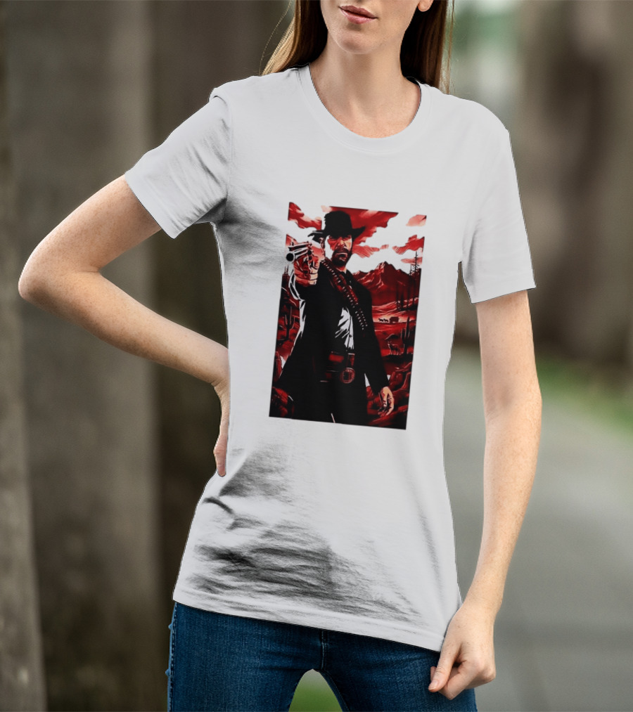 Red Dead Redemption 2 Cowboy Illustration Best Game Ever Made T-Shirt