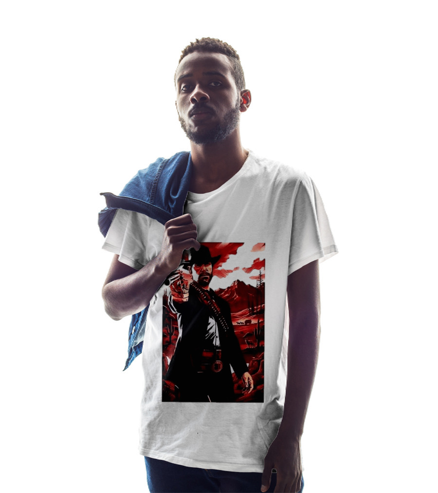Red Dead Redemption 2 Cowboy Illustration Best Game Ever Made T-Shirt