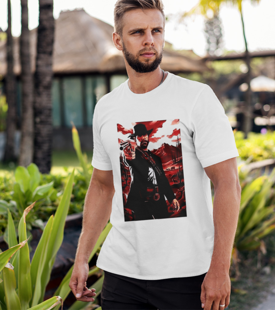 Red Dead Redemption 2 Cowboy Illustration Best Game Ever Made T-Shirt