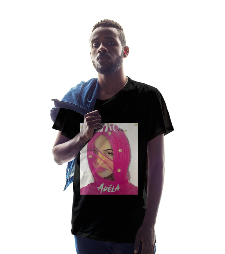 Teen Vogue Cover Adéla Pink Hair Star Accents T-Shirt