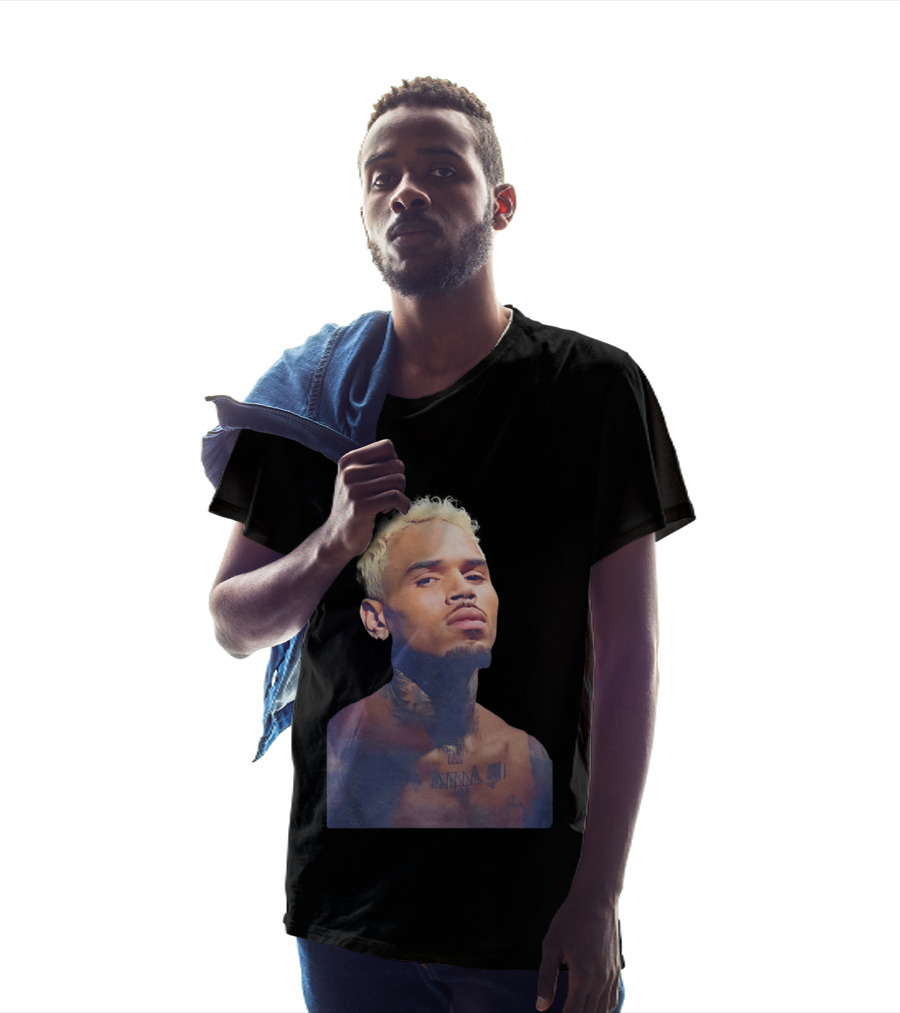 Chris Brown Blond Hair Tattoo T-Shirt