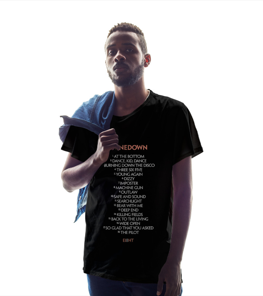 Shinedown At The Bottom Dance Burning Down The Disco Young Again Safe And Sound Wide Open Eight T-Shirt