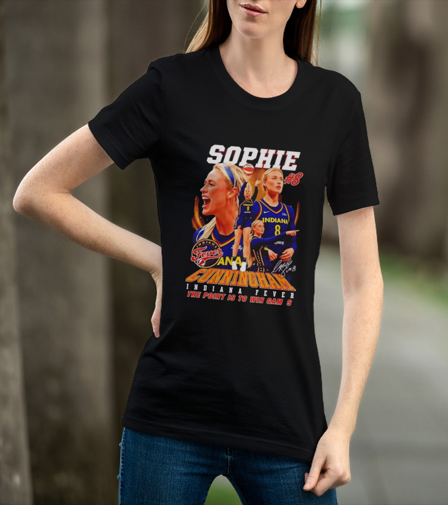Sophie Cunningham Indiana Fever #8 The Point Is To Win Games 2026 T-Shirt