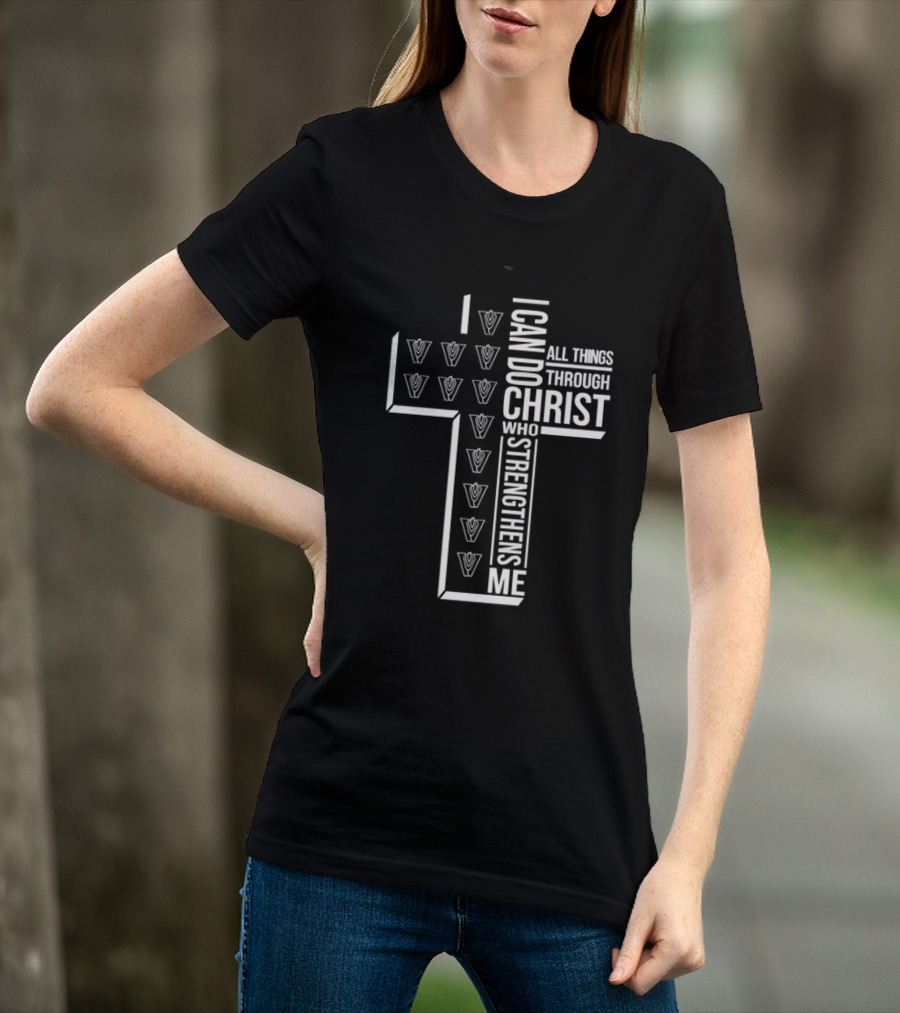 Villanova Wildcats I Can Do All Things Through Christ Who Strengthens Me T-Shirt