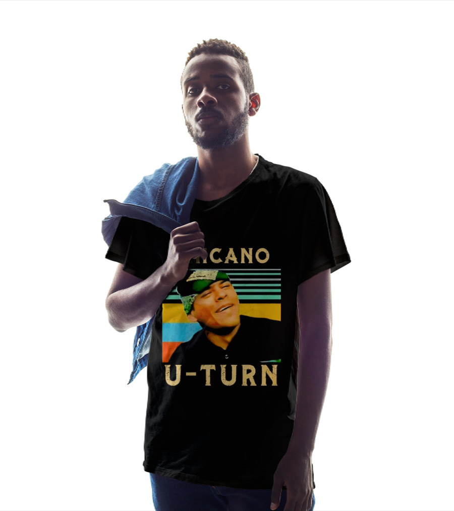 Chicano U Turn Sunset Stripes Smiling Man Bandana T-Shirt