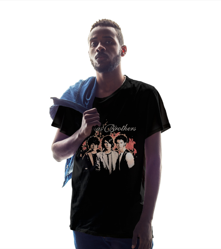 Jonas Brothers Fiery Backdrop Trio T-Shirt