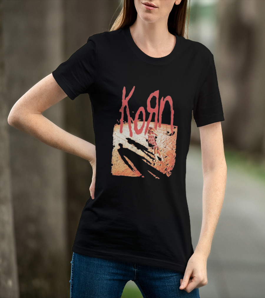 Korn Self Titled Album Cover Art With Distressed Child T-Shirt