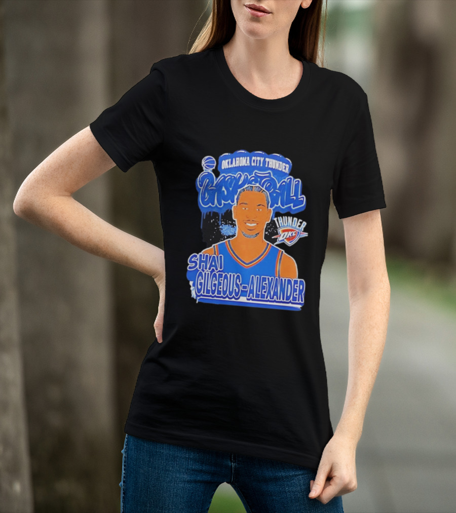 Shai Gilgeous Alexander Oklahoma City Thunder Basketball OKC Thunder T-Shirt