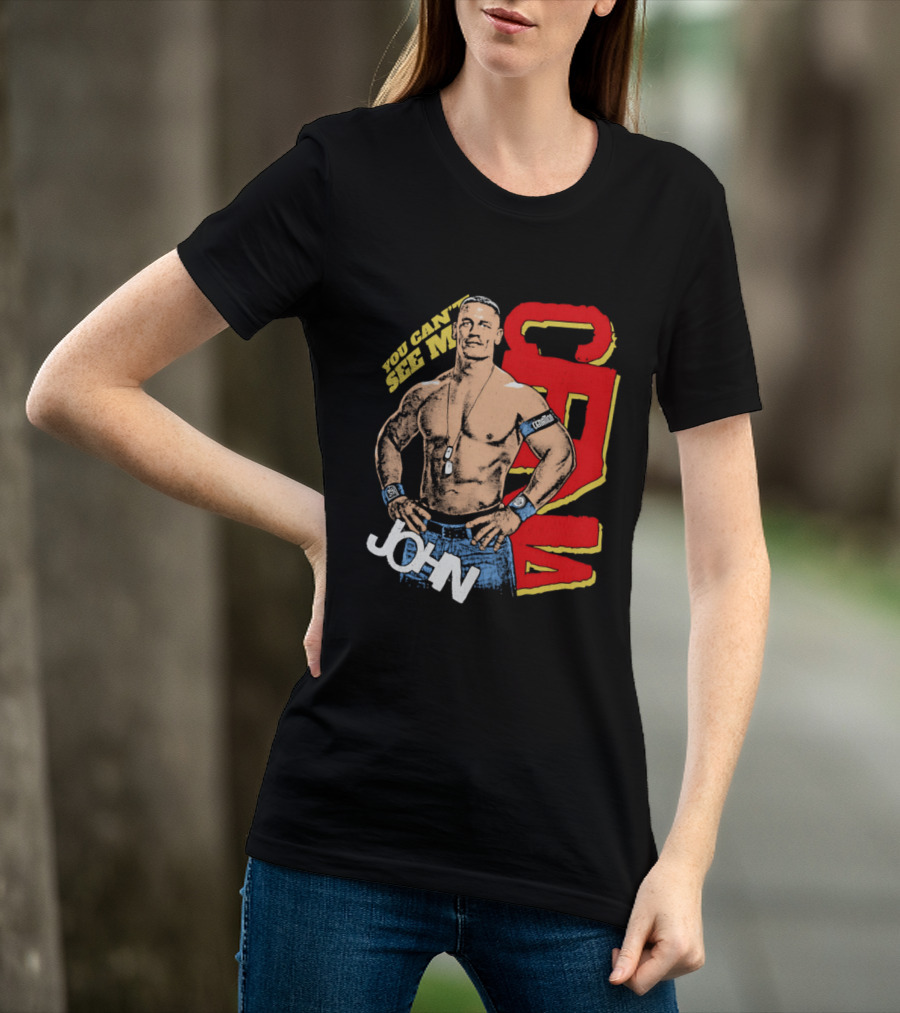 You Can't See Me John Cena Retro Style WWE Fan Favorite T-Shirt