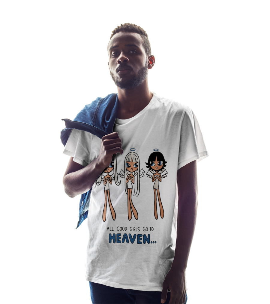 All Good Girls Go To Heaven Angel T-Shirt