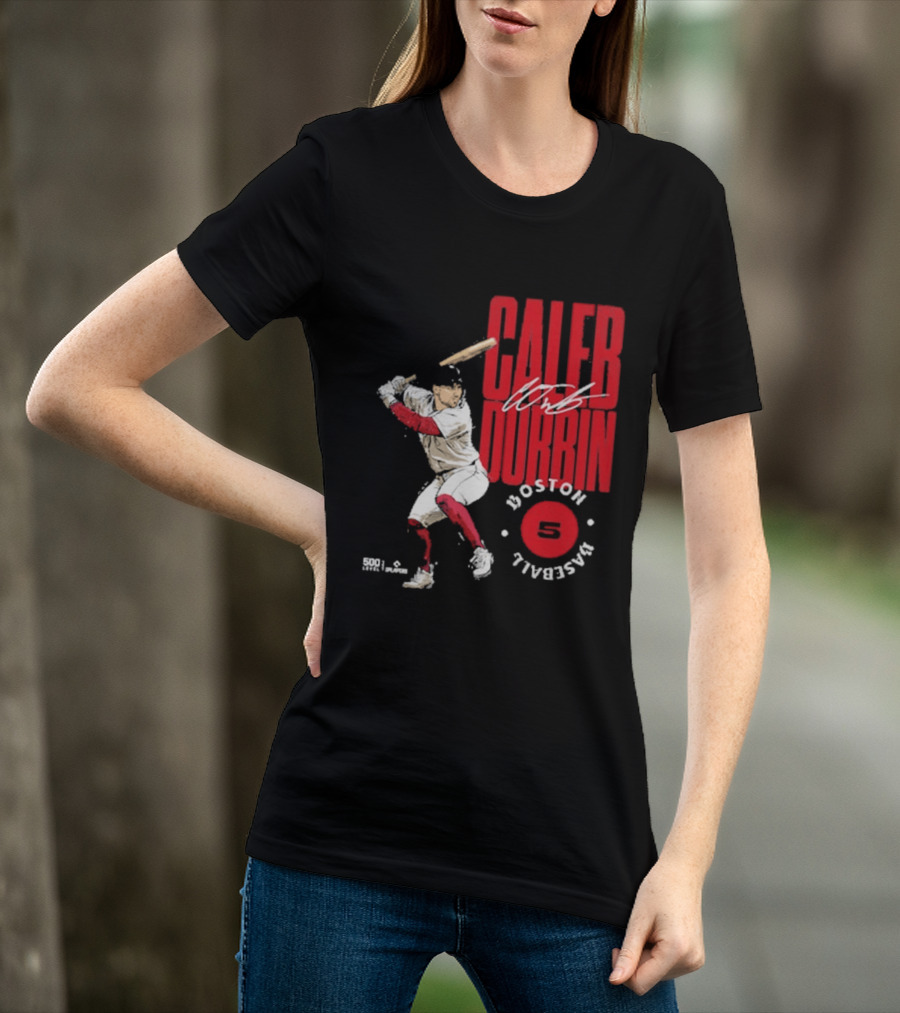 Caleb Durbin Boston Baseball Stamp Number 5 T-Shirt