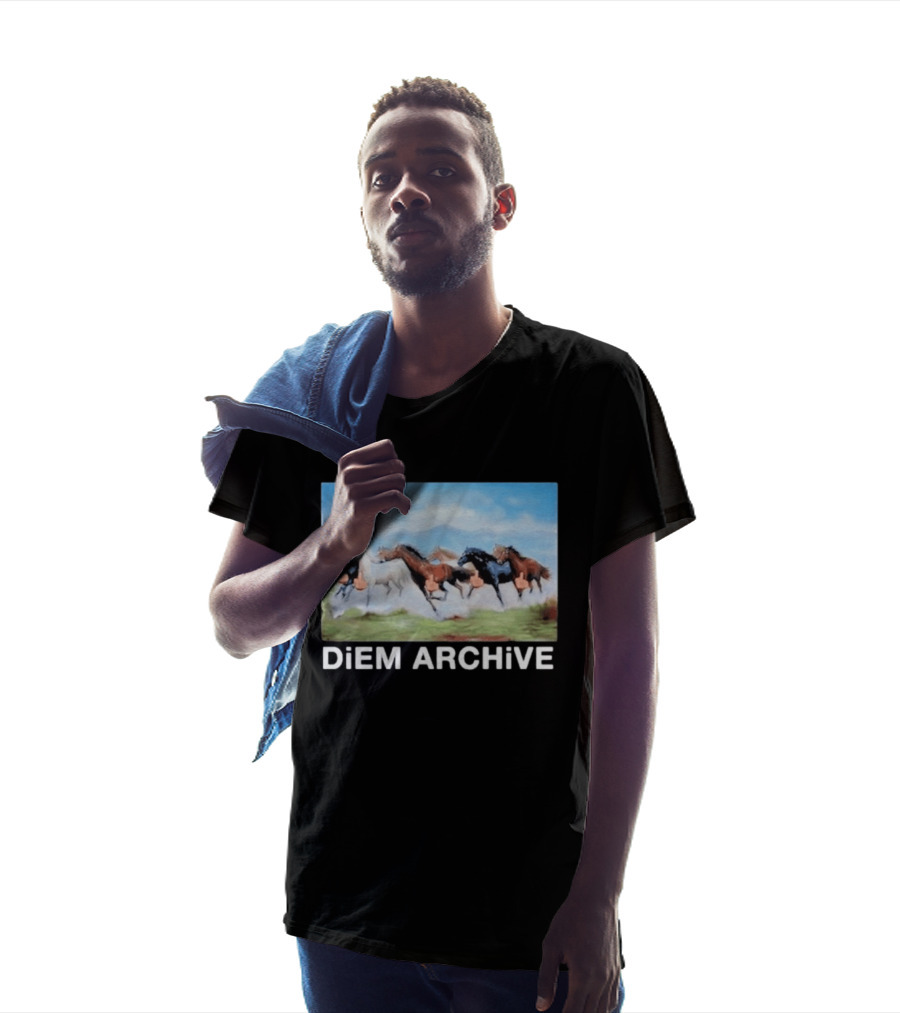 Diem Archive Running Horses Iconic Bet On A Horse T-Shirt