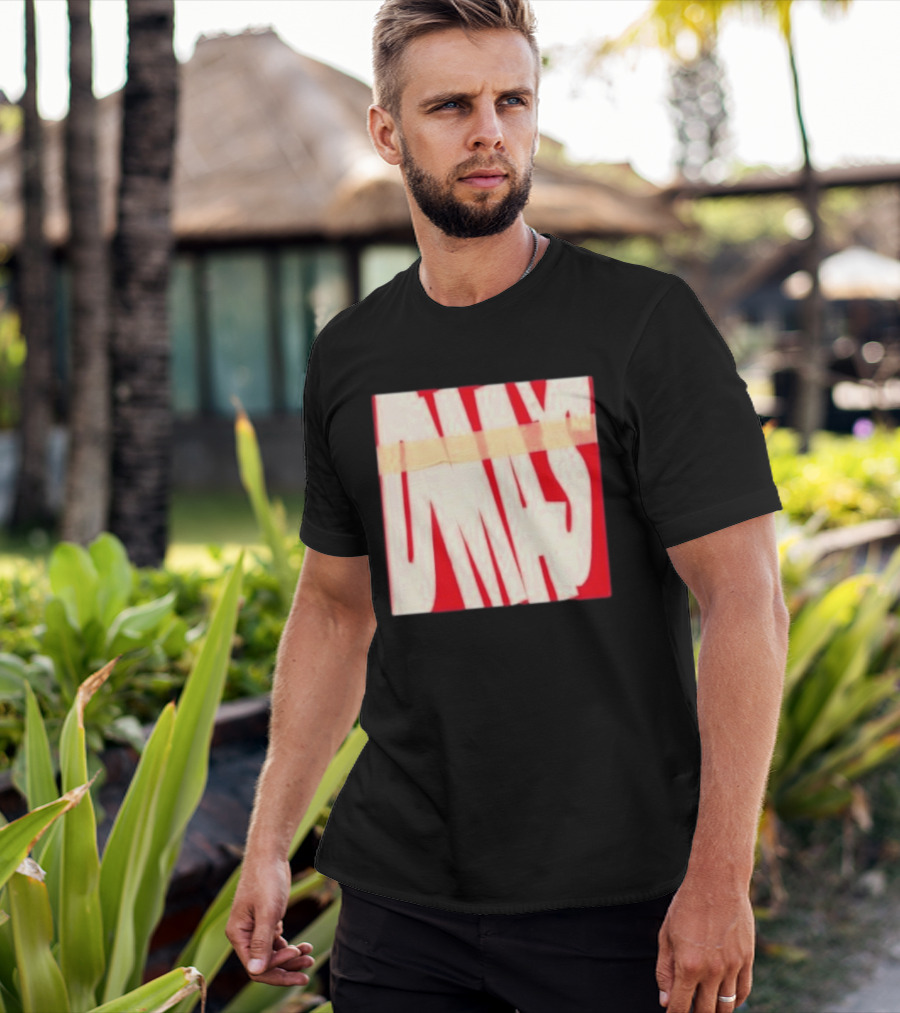 DMA's DMA's Album Cover Art Distorted Red White T-Shirt