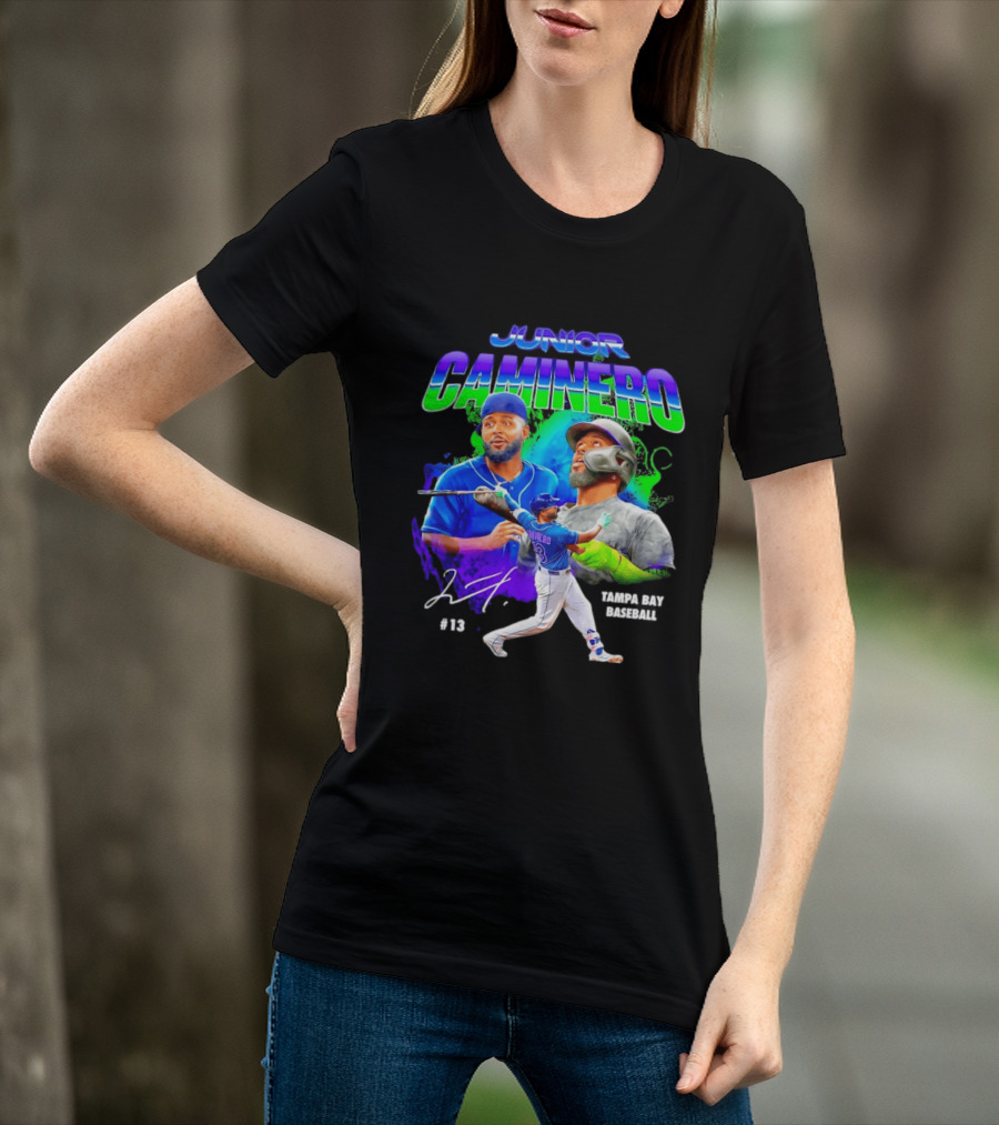 Junior Caminero Tampa Bay Baseball #13 2026 T-Shirt