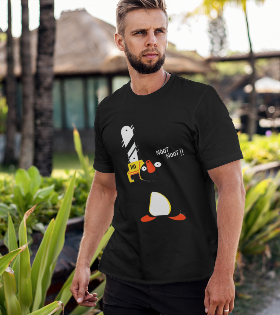 Pingu Chainsaw Noot Noot!! T-Shirt