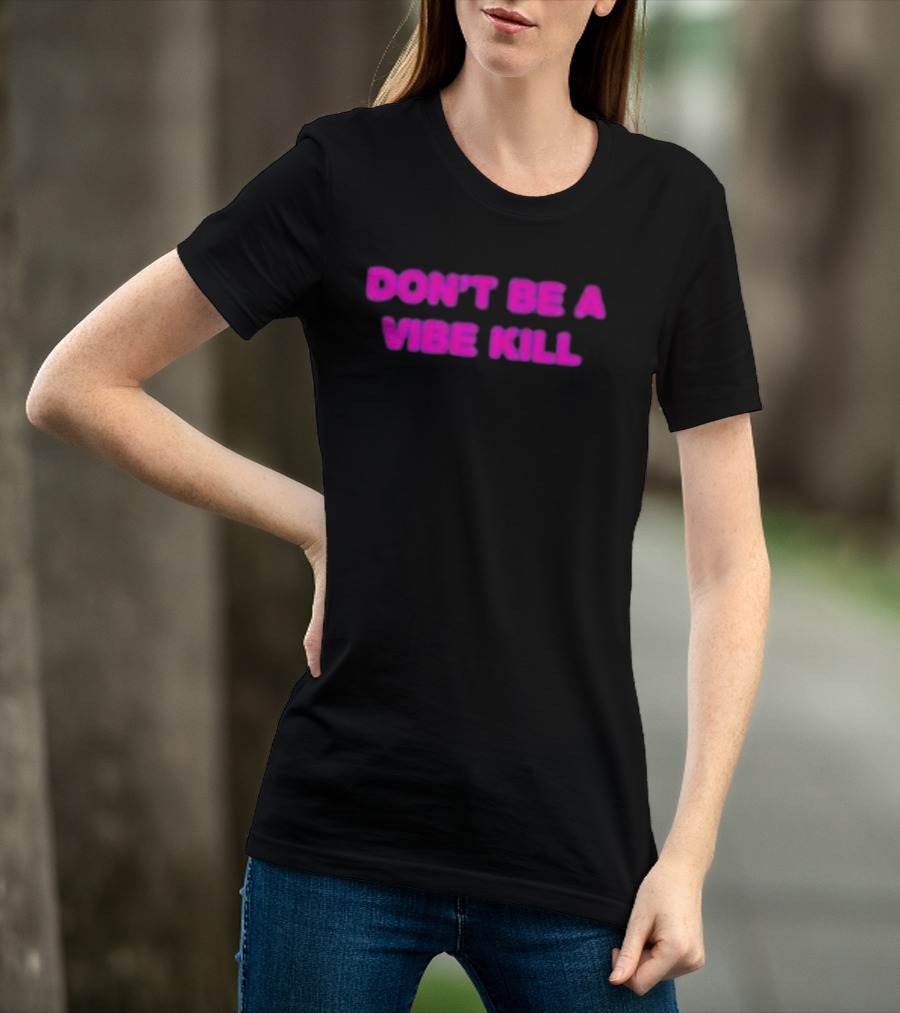 Madonna Don't Be A Vibe Kill Pink T-Shirt