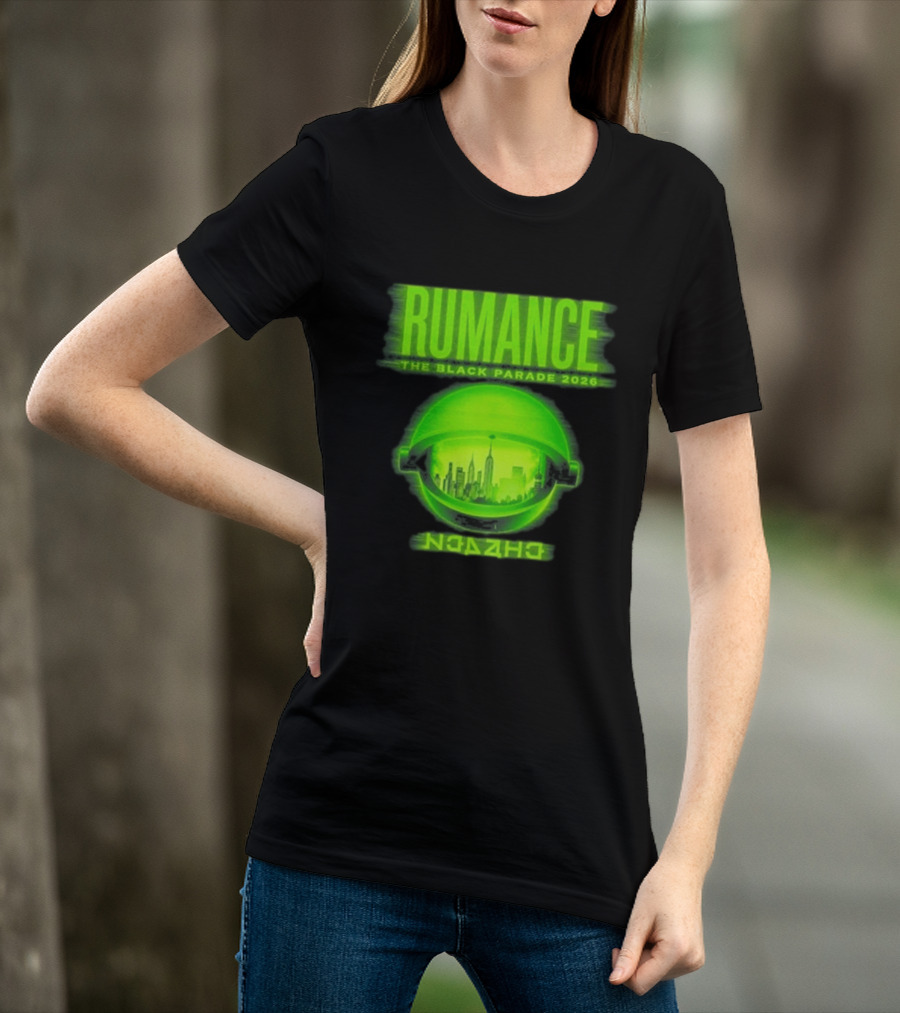 RUMANCE The Black Parade 2026 Neon Cityscape T-Shirt