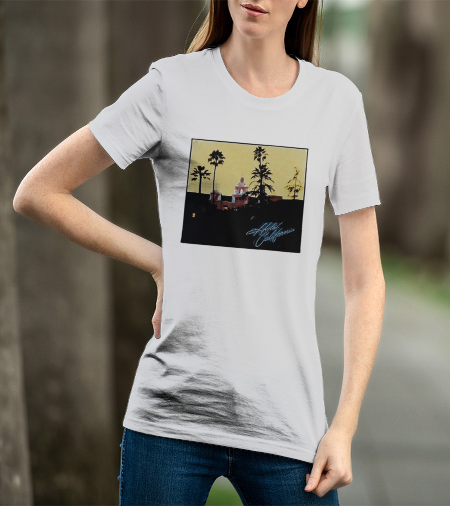 Hotel California Resort Scene 90s Eagles Justin Bieber 1995 T-Shirt