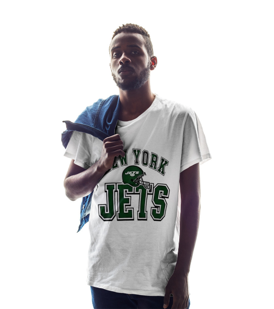 New York Jets Everyone Es Women's Sports Football Helmet T-Shirt