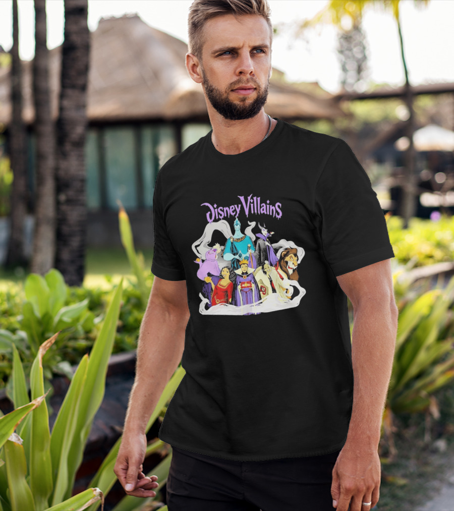 Disney Villains Halloween Squad Maleficent Hades Ursula Scar Evil Queen Cruella De Vil T-Shirt
