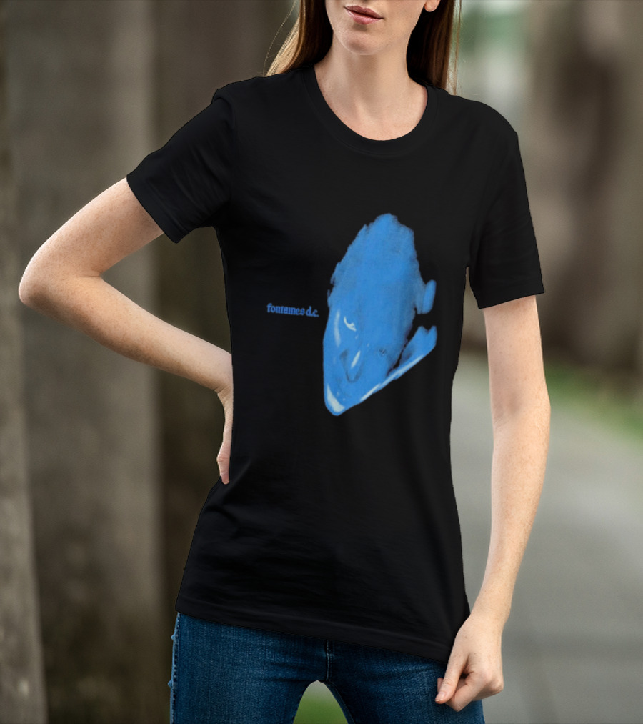 Fontaines D.C. Dopamine Chamber Blue Cover Black T-Shirt