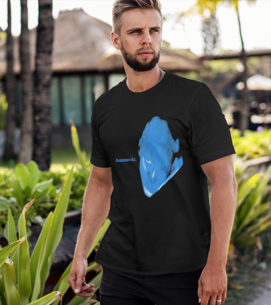 Fontaines D.C. Dopamine Chamber Blue Cover Black T-Shirt