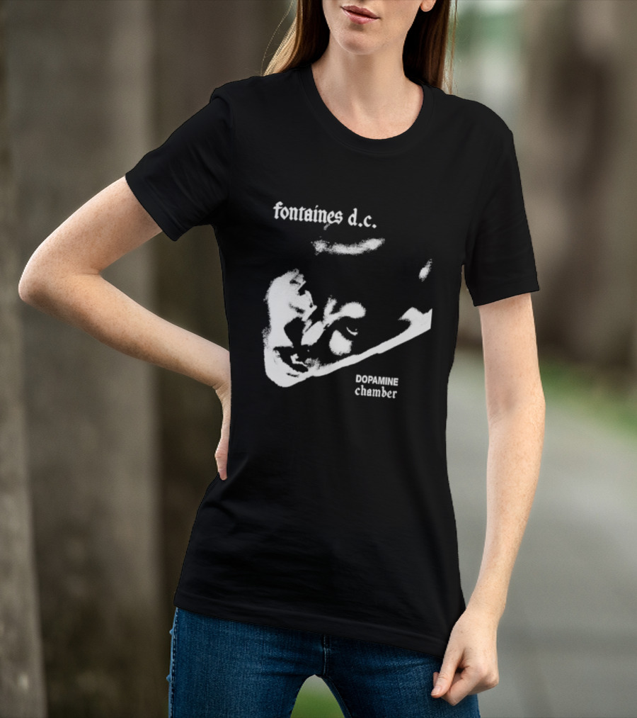 Fontaines D.C. Dopamine Chamber Black And White T-Shirt