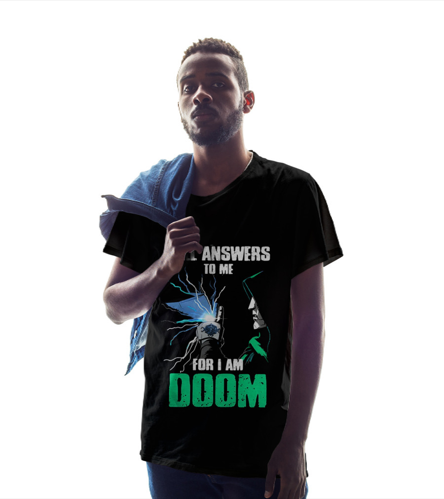 Marvel Doctor Doom Hell Answers To Me For I Am Doom T-Shirt