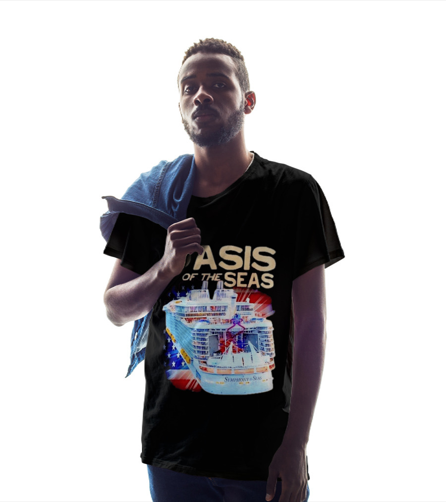 Oasis Of The Seas Symphony Cruise Ship American Flag T-Shirt