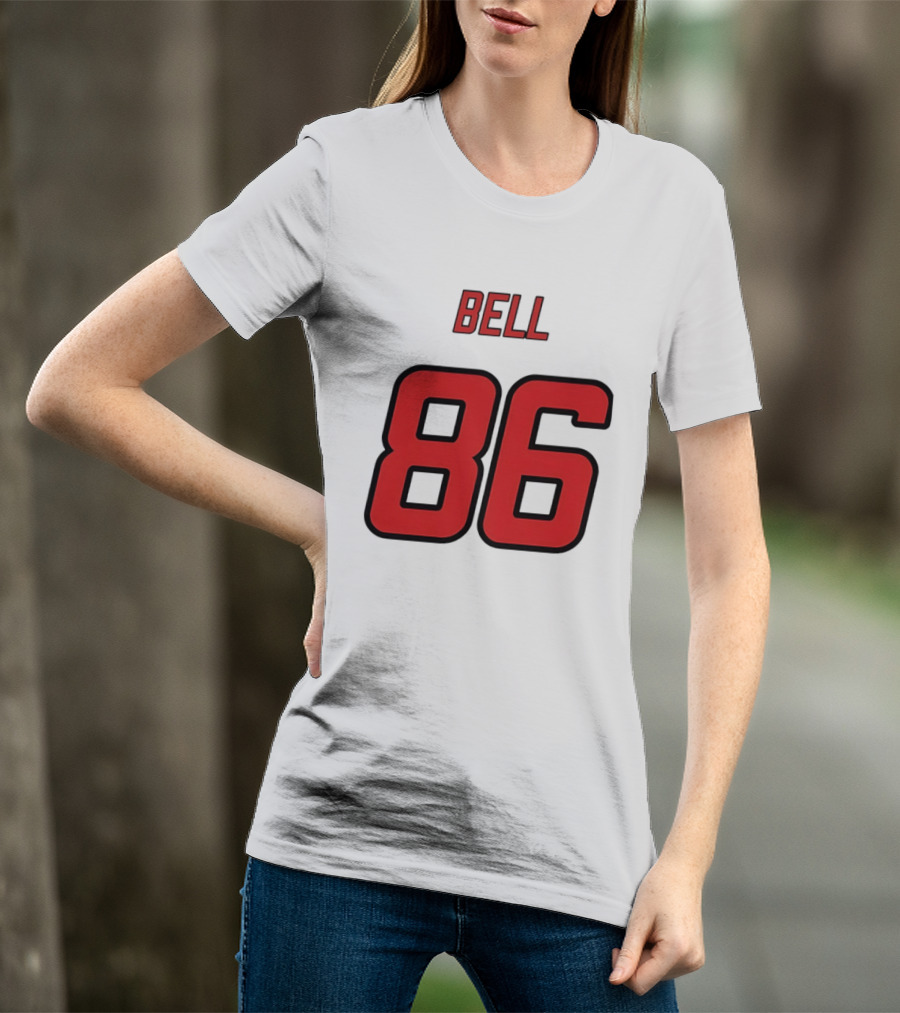 Bell 86 Red Jersey Number Sports T-Shirt