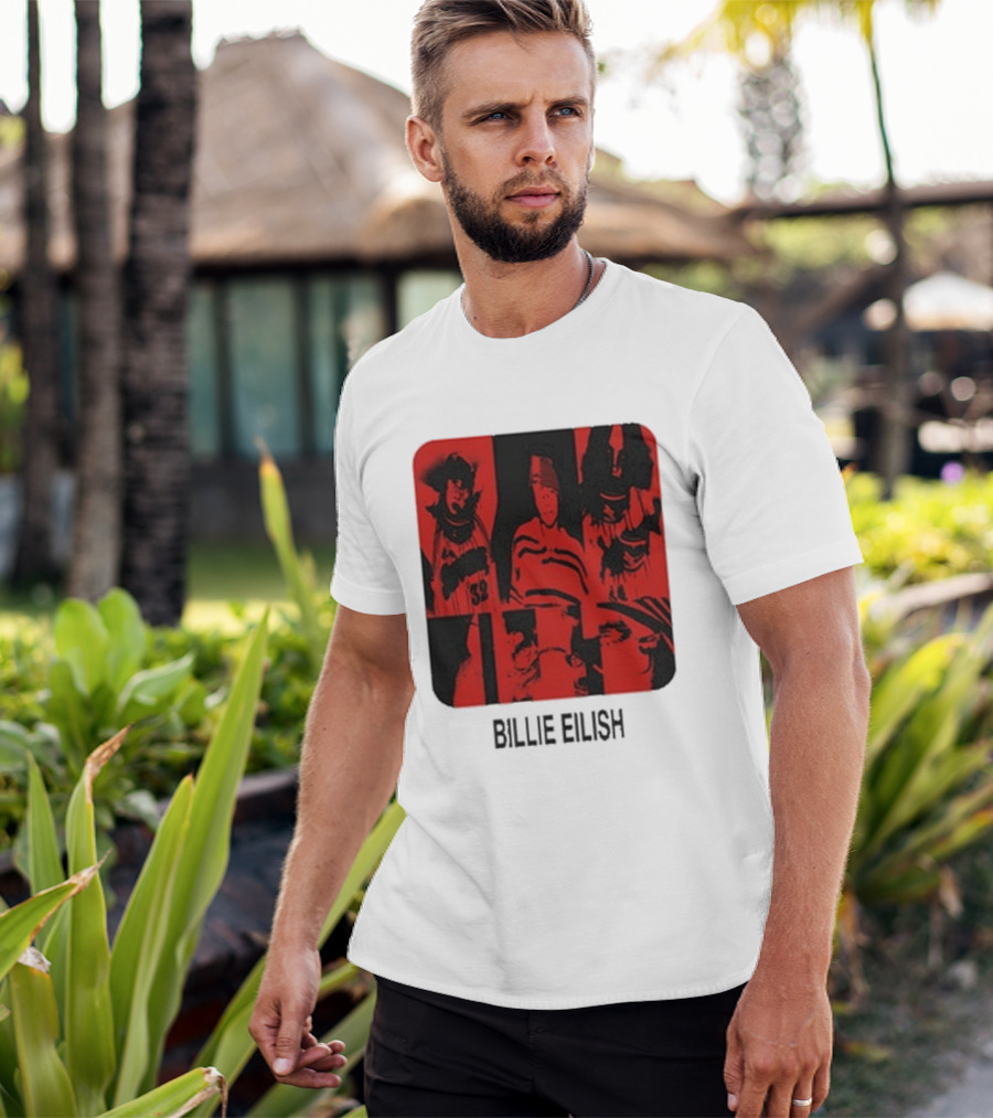 Billie Eilish Thermal Be Collage Photo T-Shirt