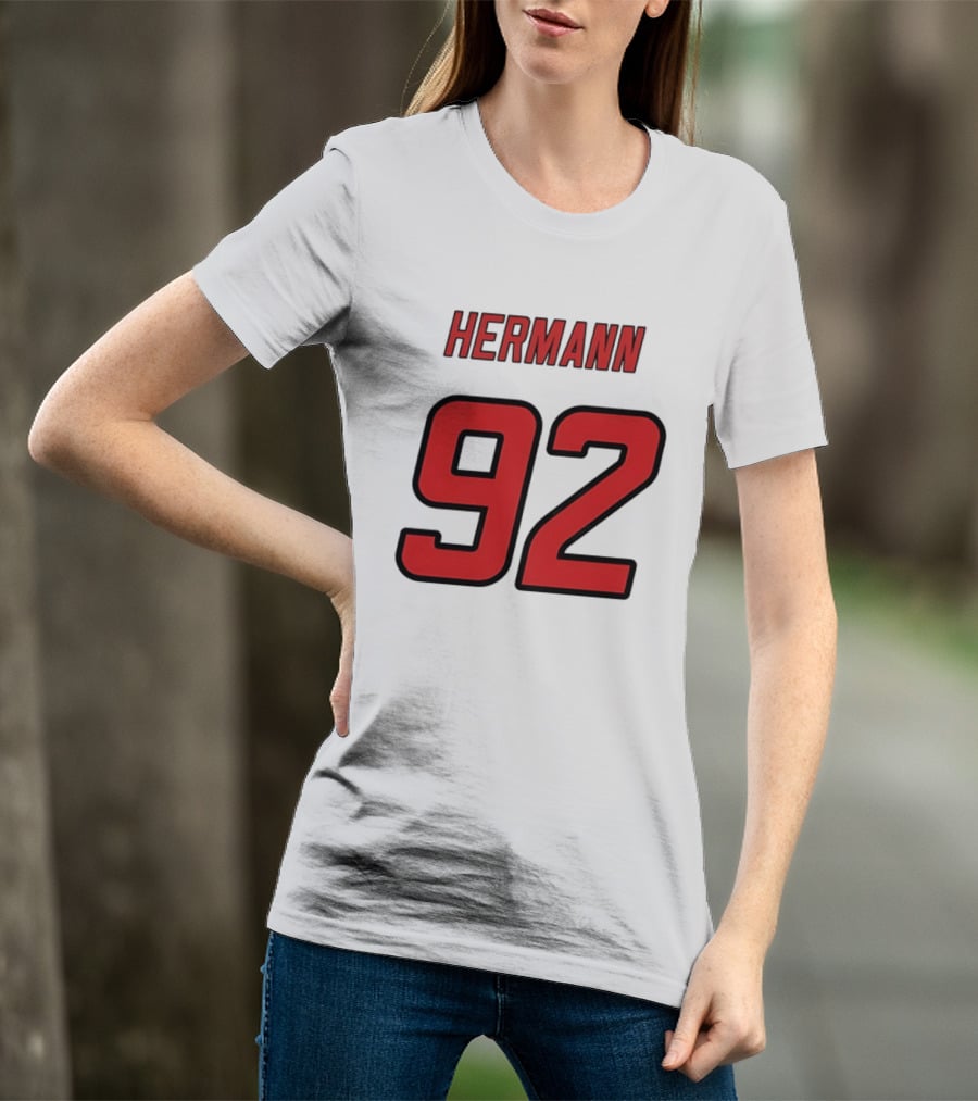 Hermann 92 Red Lettering Athletic Jersey T-Shirt