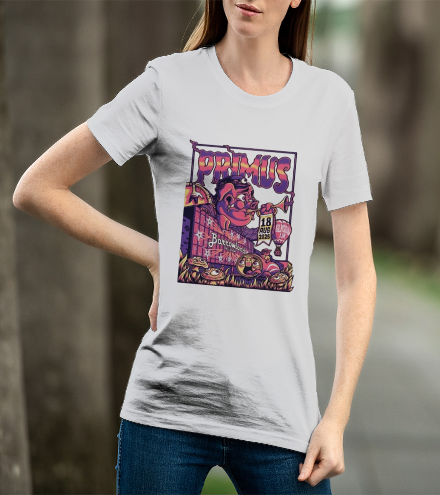 Barrowland Ballroom Primus Concert August 18 2026 Glasgow UK Animated Music Event T-Shirt