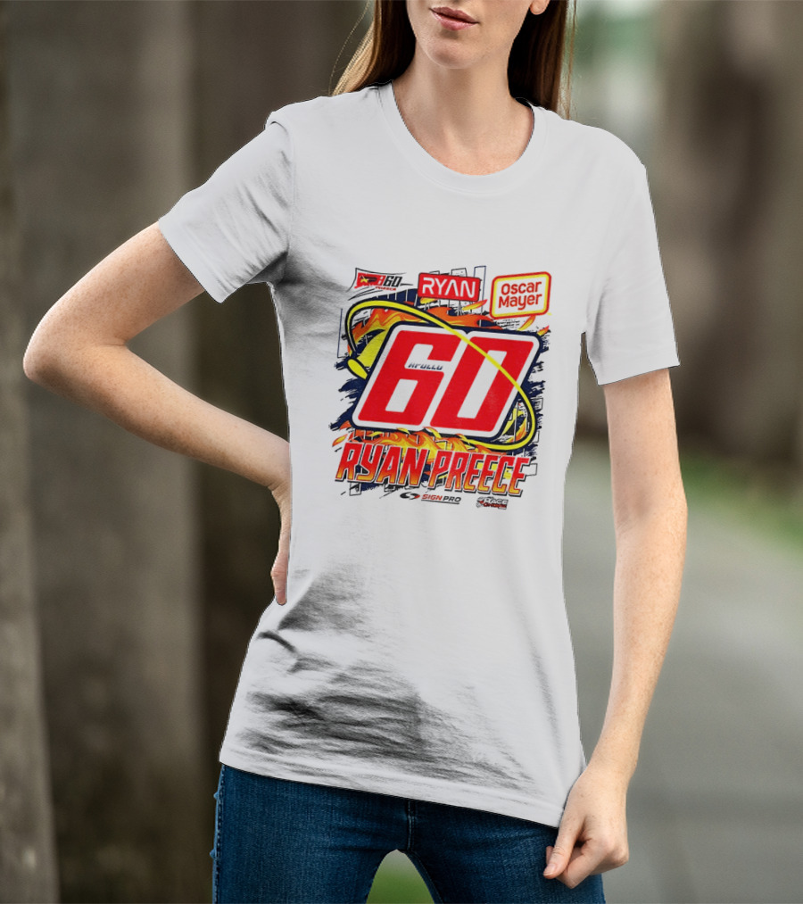 Ryan Preece NASCAR 60 Oscar Mayer Racing Sport McWills T-Shirt