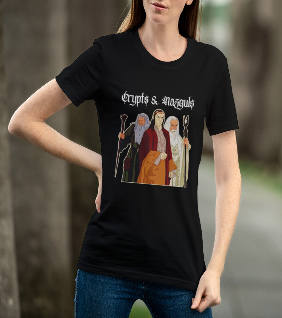 Crypts & Nazguls Dark Wizards Fantasy T-Shirt